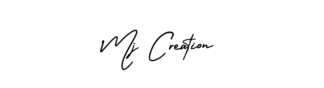 Create a beautiful signature design for name Mj Creation. With this signature (AmerikaSignatureDemo-Regular) fonts, you can make a handwritten signature for free. Mj Creation signature style 3 images and pictures png