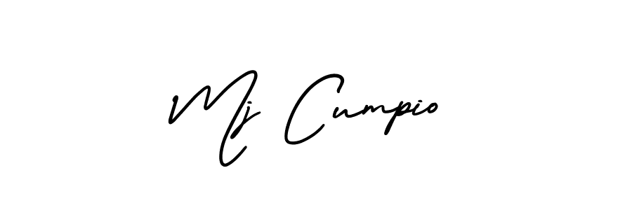 Also You can easily find your signature by using the search form. We will create Mj Cumpio name handwritten signature images for you free of cost using AmerikaSignatureDemo-Regular sign style. Mj Cumpio signature style 3 images and pictures png