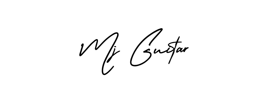 It looks lik you need a new signature style for name Mj Guitar. Design unique handwritten (AmerikaSignatureDemo-Regular) signature with our free signature maker in just a few clicks. Mj Guitar signature style 3 images and pictures png