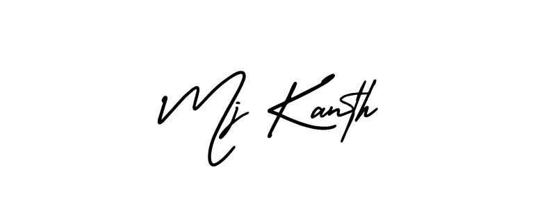 It looks lik you need a new signature style for name Mj Kanth. Design unique handwritten (AmerikaSignatureDemo-Regular) signature with our free signature maker in just a few clicks. Mj Kanth signature style 3 images and pictures png