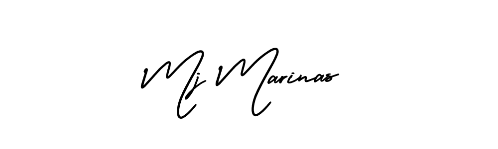 Create a beautiful signature design for name Mj Marinas. With this signature (AmerikaSignatureDemo-Regular) fonts, you can make a handwritten signature for free. Mj Marinas signature style 3 images and pictures png
