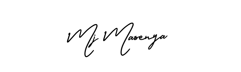 Design your own signature with our free online signature maker. With this signature software, you can create a handwritten (AmerikaSignatureDemo-Regular) signature for name Mj Masenya. Mj Masenya signature style 3 images and pictures png