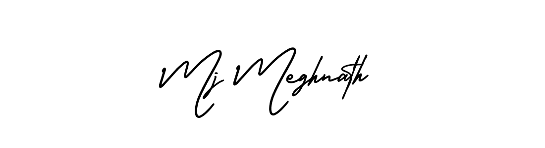 Best and Professional Signature Style for Mj Meghnath. AmerikaSignatureDemo-Regular Best Signature Style Collection. Mj Meghnath signature style 3 images and pictures png