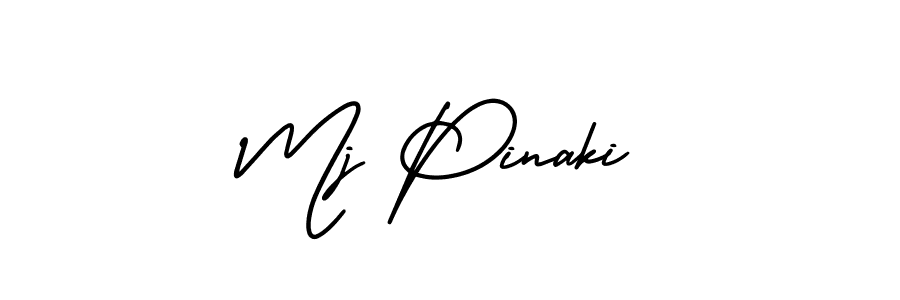 Make a beautiful signature design for name Mj Pinaki. Use this online signature maker to create a handwritten signature for free. Mj Pinaki signature style 3 images and pictures png