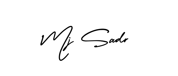 Make a beautiful signature design for name Mj Sadr. Use this online signature maker to create a handwritten signature for free. Mj Sadr signature style 3 images and pictures png