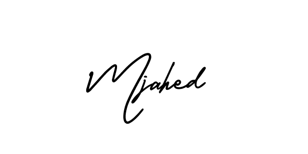 Check out images of Autograph of Mjahed name. Actor Mjahed Signature Style. AmerikaSignatureDemo-Regular is a professional sign style online. Mjahed signature style 3 images and pictures png