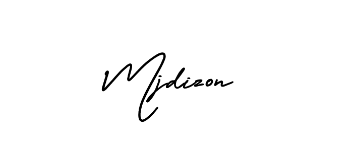 Create a beautiful signature design for name Mjdizon. With this signature (AmerikaSignatureDemo-Regular) fonts, you can make a handwritten signature for free. Mjdizon signature style 3 images and pictures png