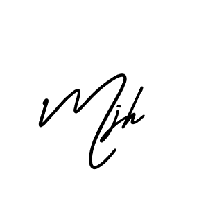if you are searching for the best signature style for your name Mjh. so please give up your signature search. here we have designed multiple signature styles  using AmerikaSignatureDemo-Regular. Mjh signature style 3 images and pictures png