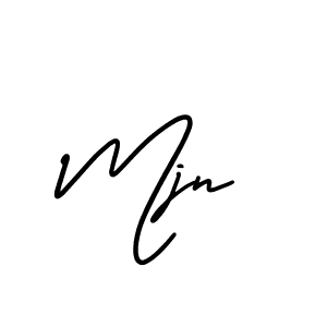 Make a beautiful signature design for name Mjn. With this signature (AmerikaSignatureDemo-Regular) style, you can create a handwritten signature for free. Mjn signature style 3 images and pictures png