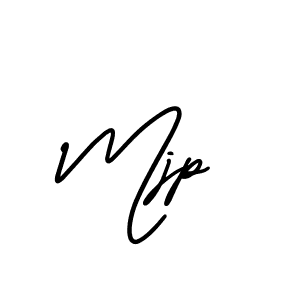 Use a signature maker to create a handwritten signature online. With this signature software, you can design (AmerikaSignatureDemo-Regular) your own signature for name Mjp. Mjp signature style 3 images and pictures png