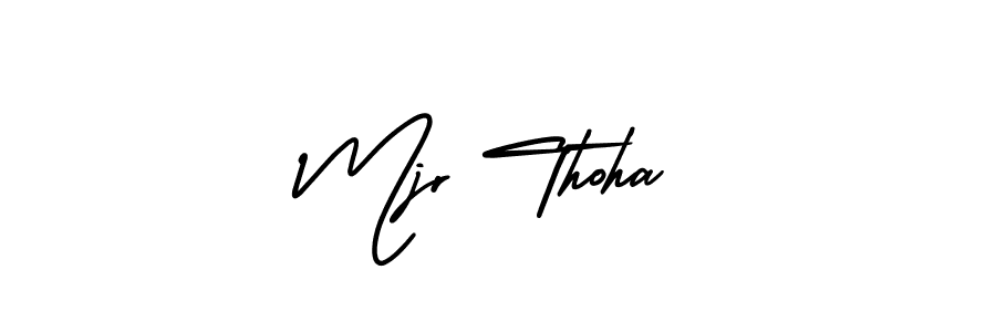 Make a beautiful signature design for name Mjr Thoha. Use this online signature maker to create a handwritten signature for free. Mjr Thoha signature style 3 images and pictures png