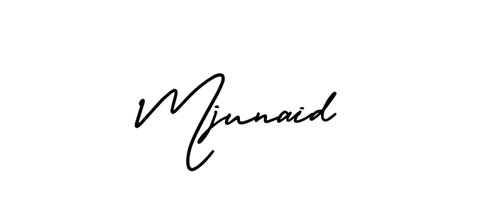 Design your own signature with our free online signature maker. With this signature software, you can create a handwritten (AmerikaSignatureDemo-Regular) signature for name Mjunaid. Mjunaid signature style 3 images and pictures png