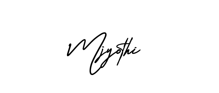 Also we have Mjyothi name is the best signature style. Create professional handwritten signature collection using AmerikaSignatureDemo-Regular autograph style. Mjyothi signature style 3 images and pictures png