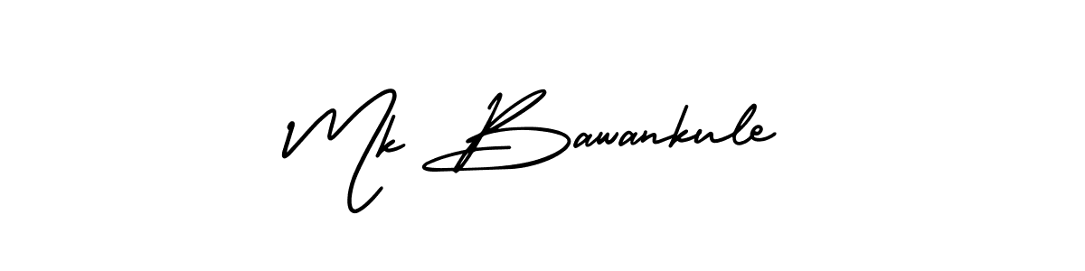 How to Draw Mk Bawankule signature style? AmerikaSignatureDemo-Regular is a latest design signature styles for name Mk Bawankule. Mk Bawankule signature style 3 images and pictures png