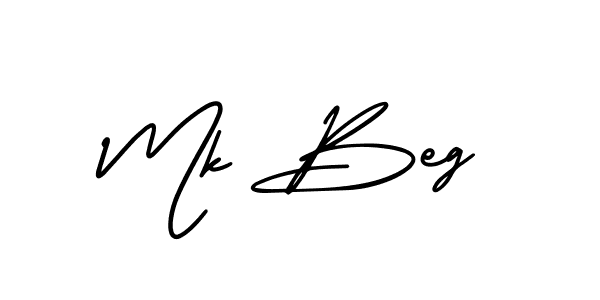 Make a beautiful signature design for name Mk Beg. Use this online signature maker to create a handwritten signature for free. Mk Beg signature style 3 images and pictures png