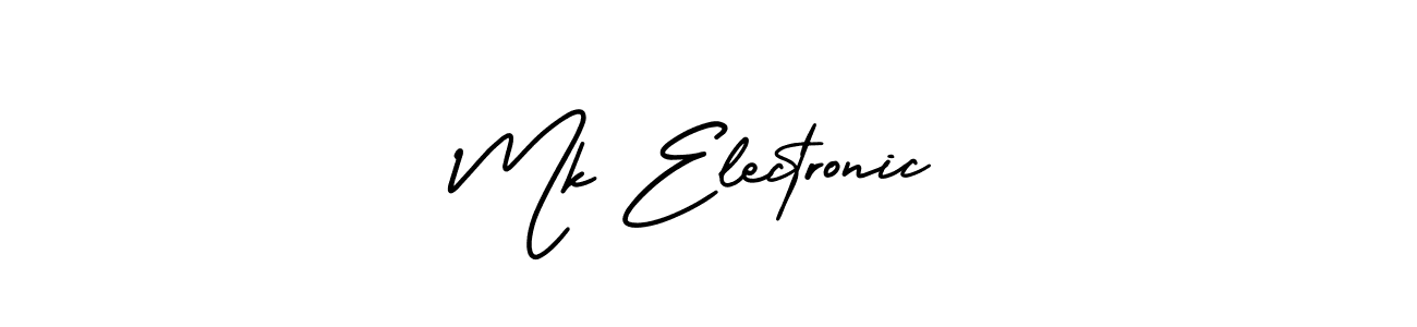 How to Draw Mk Electronic signature style? AmerikaSignatureDemo-Regular is a latest design signature styles for name Mk Electronic. Mk Electronic signature style 3 images and pictures png