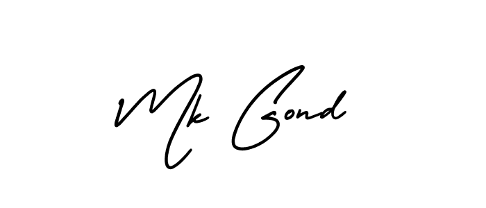 How to Draw Mk Gond signature style? AmerikaSignatureDemo-Regular is a latest design signature styles for name Mk Gond. Mk Gond signature style 3 images and pictures png