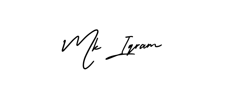 Similarly AmerikaSignatureDemo-Regular is the best handwritten signature design. Signature creator online .You can use it as an online autograph creator for name Mk Iqram. Mk Iqram signature style 3 images and pictures png