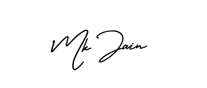 This is the best signature style for the Mk Jain name. Also you like these signature font (AmerikaSignatureDemo-Regular). Mix name signature. Mk Jain signature style 3 images and pictures png