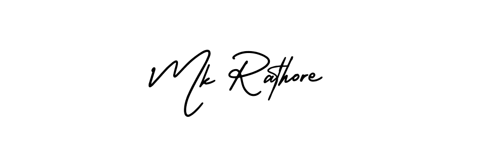 Make a beautiful signature design for name Mk Rathore. With this signature (AmerikaSignatureDemo-Regular) style, you can create a handwritten signature for free. Mk Rathore signature style 3 images and pictures png