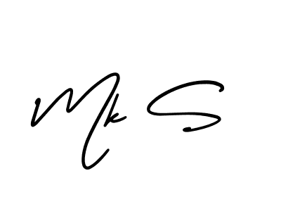 Also we have Mk S name is the best signature style. Create professional handwritten signature collection using AmerikaSignatureDemo-Regular autograph style. Mk S signature style 3 images and pictures png