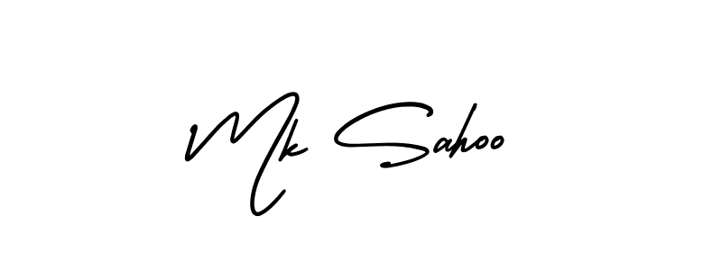 AmerikaSignatureDemo-Regular is a professional signature style that is perfect for those who want to add a touch of class to their signature. It is also a great choice for those who want to make their signature more unique. Get Mk Sahoo name to fancy signature for free. Mk Sahoo signature style 3 images and pictures png