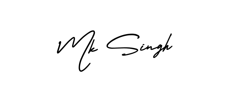 Also You can easily find your signature by using the search form. We will create Mk Singh name handwritten signature images for you free of cost using AmerikaSignatureDemo-Regular sign style. Mk Singh signature style 3 images and pictures png