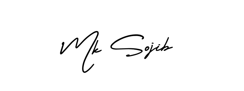 if you are searching for the best signature style for your name Mk Sojib. so please give up your signature search. here we have designed multiple signature styles  using AmerikaSignatureDemo-Regular. Mk Sojib signature style 3 images and pictures png