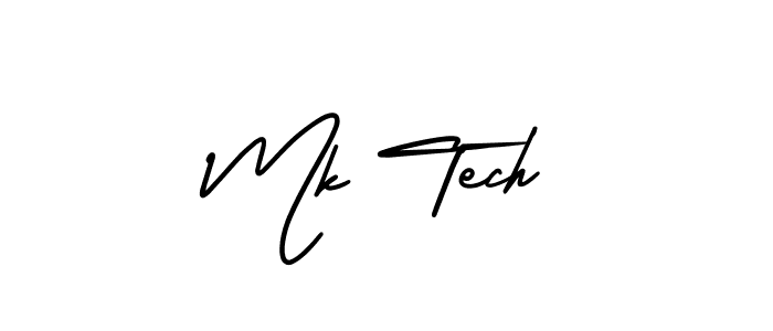 Create a beautiful signature design for name Mk Tech. With this signature (AmerikaSignatureDemo-Regular) fonts, you can make a handwritten signature for free. Mk Tech signature style 3 images and pictures png