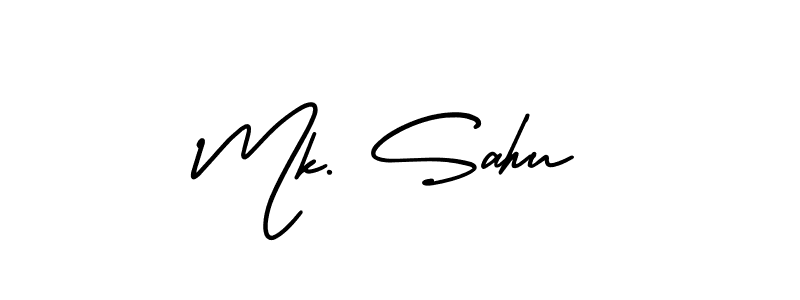 Also we have Mk. Sahu name is the best signature style. Create professional handwritten signature collection using AmerikaSignatureDemo-Regular autograph style. Mk. Sahu signature style 3 images and pictures png