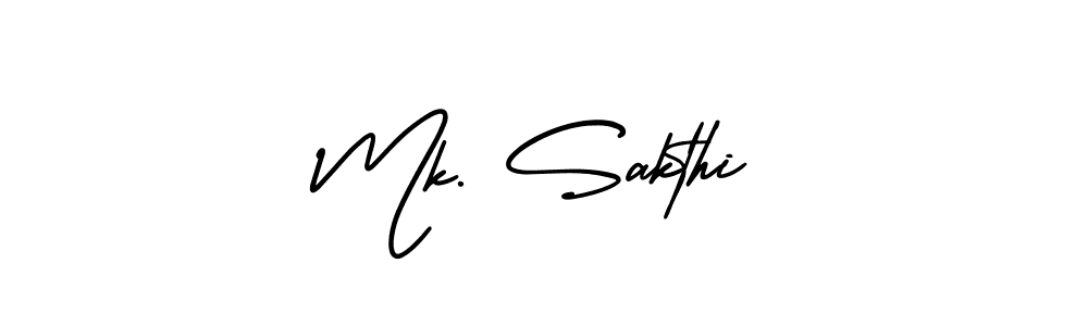 Create a beautiful signature design for name Mk. Sakthi. With this signature (AmerikaSignatureDemo-Regular) fonts, you can make a handwritten signature for free. Mk. Sakthi signature style 3 images and pictures png