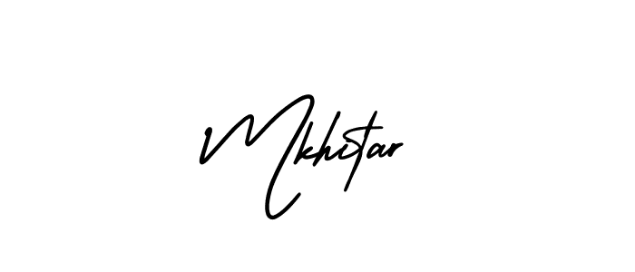 if you are searching for the best signature style for your name Mkhitar. so please give up your signature search. here we have designed multiple signature styles  using AmerikaSignatureDemo-Regular. Mkhitar signature style 3 images and pictures png