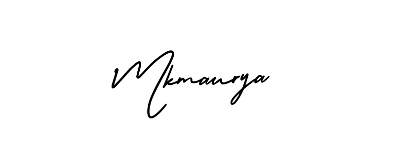 How to make Mkmaurya name signature. Use AmerikaSignatureDemo-Regular style for creating short signs online. This is the latest handwritten sign. Mkmaurya signature style 3 images and pictures png