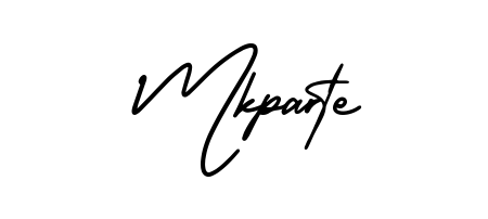 Try this chic Mkparte handwritten sign style. Using AmerikaSignatureDemo-Regular font elements, it gives your name a sleek, memorable identity. Mkparte signature style 3 images and pictures png