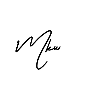 How to Draw Mkw signature style? AmerikaSignatureDemo-Regular is a latest design signature styles for name Mkw. Mkw signature style 3 images and pictures png