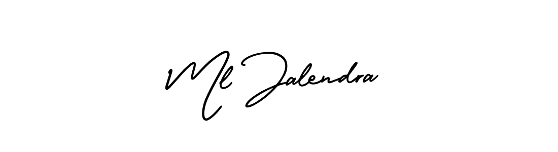Once you've used our free online signature maker to create your best signature AmerikaSignatureDemo-Regular style, it's time to enjoy all of the benefits that Ml Jalendra name signing documents. Ml Jalendra signature style 3 images and pictures png