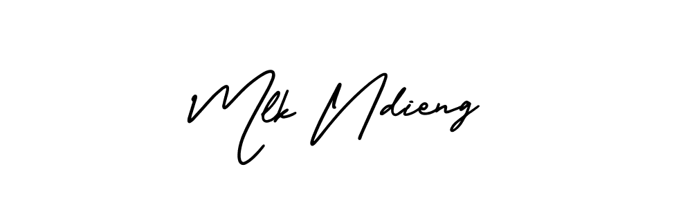 Use a signature maker to create a handwritten signature online. With this signature software, you can design (AmerikaSignatureDemo-Regular) your own signature for name Mlk Ndieng. Mlk Ndieng signature style 3 images and pictures png