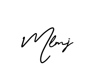 The best way (AmerikaSignatureDemo-Regular) to make a short signature is to pick only two or three words in your name. The name Mlmj include a total of six letters. For converting this name. Mlmj signature style 3 images and pictures png