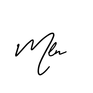 The best way (AmerikaSignatureDemo-Regular) to make a short signature is to pick only two or three words in your name. The name Mln include a total of six letters. For converting this name. Mln signature style 3 images and pictures png