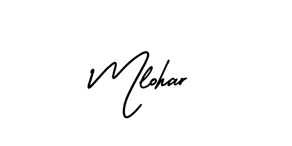Use a signature maker to create a handwritten signature online. With this signature software, you can design (AmerikaSignatureDemo-Regular) your own signature for name Mlohar. Mlohar signature style 3 images and pictures png