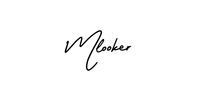 Make a beautiful signature design for name Mlooker. With this signature (AmerikaSignatureDemo-Regular) style, you can create a handwritten signature for free. Mlooker signature style 3 images and pictures png