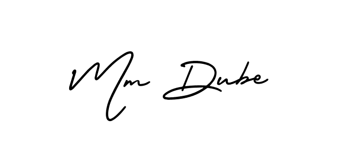 It looks lik you need a new signature style for name Mm Dube. Design unique handwritten (AmerikaSignatureDemo-Regular) signature with our free signature maker in just a few clicks. Mm Dube signature style 3 images and pictures png