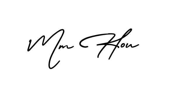 Make a beautiful signature design for name Mm Hou. Use this online signature maker to create a handwritten signature for free. Mm Hou signature style 3 images and pictures png