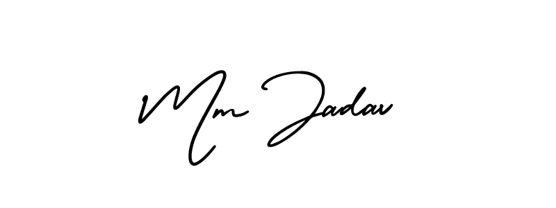 Create a beautiful signature design for name Mm Jadav. With this signature (AmerikaSignatureDemo-Regular) fonts, you can make a handwritten signature for free. Mm Jadav signature style 3 images and pictures png