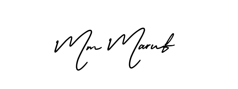 You can use this online signature creator to create a handwritten signature for the name Mm Maruf. This is the best online autograph maker. Mm Maruf signature style 3 images and pictures png