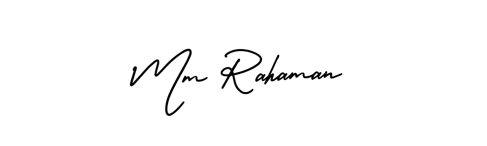 Make a short Mm Rahaman signature style. Manage your documents anywhere anytime using AmerikaSignatureDemo-Regular. Create and add eSignatures, submit forms, share and send files easily. Mm Rahaman signature style 3 images and pictures png