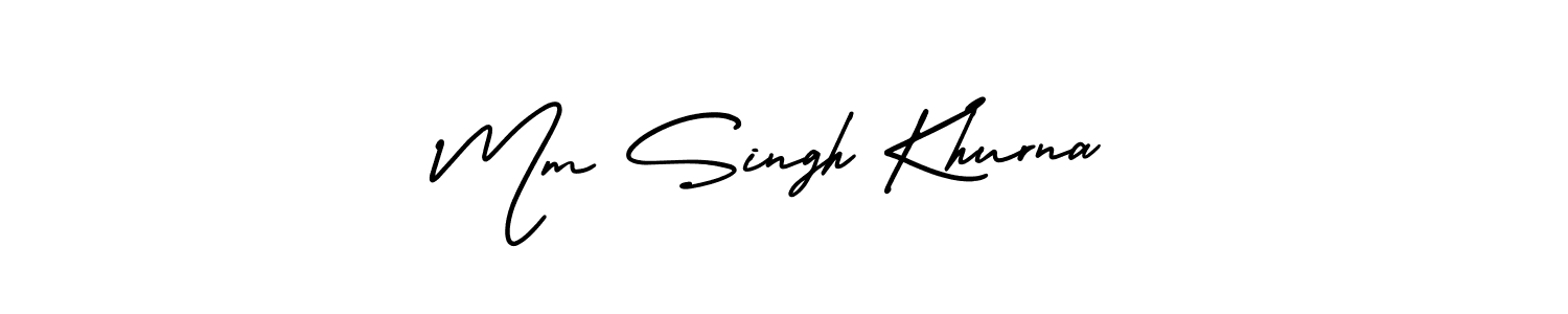 Make a beautiful signature design for name Mm Singh Khurna. With this signature (AmerikaSignatureDemo-Regular) style, you can create a handwritten signature for free. Mm Singh Khurna signature style 3 images and pictures png