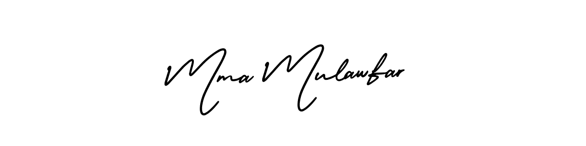 Use a signature maker to create a handwritten signature online. With this signature software, you can design (AmerikaSignatureDemo-Regular) your own signature for name Mma Mulawfar. Mma Mulawfar signature style 3 images and pictures png