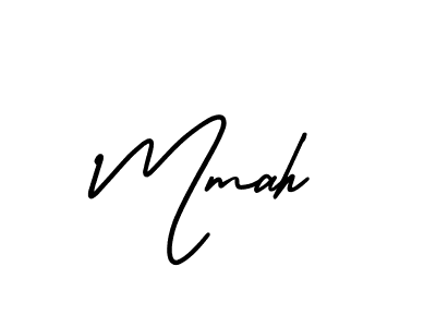 Make a beautiful signature design for name Mmah. With this signature (AmerikaSignatureDemo-Regular) style, you can create a handwritten signature for free. Mmah signature style 3 images and pictures png