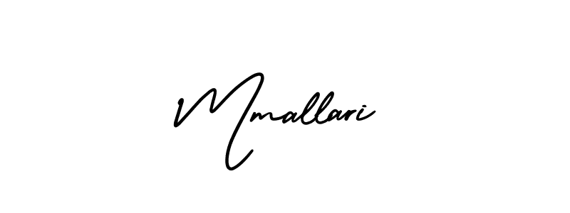 How to make Mmallari name signature. Use AmerikaSignatureDemo-Regular style for creating short signs online. This is the latest handwritten sign. Mmallari signature style 3 images and pictures png